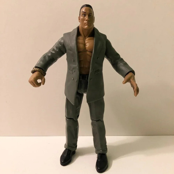 2000 The Rock Jakks Pacific Titan Tron Live WWE Wrestling Figure and Chair - Picture 2 of 15
